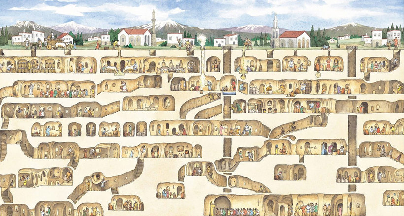Загадки стародавнього підземелля: фантастичне місто Дерінкую в Туреччині