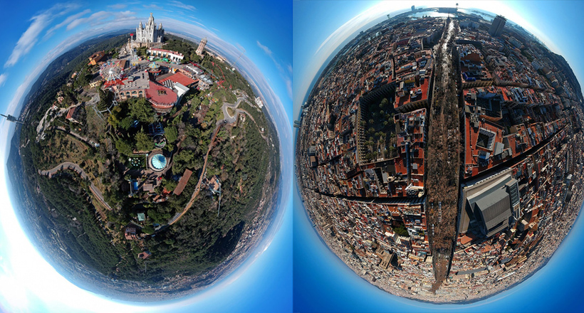 10 дивовижних аэроснимков про те, як би виглядала Барселона, якби була планетою