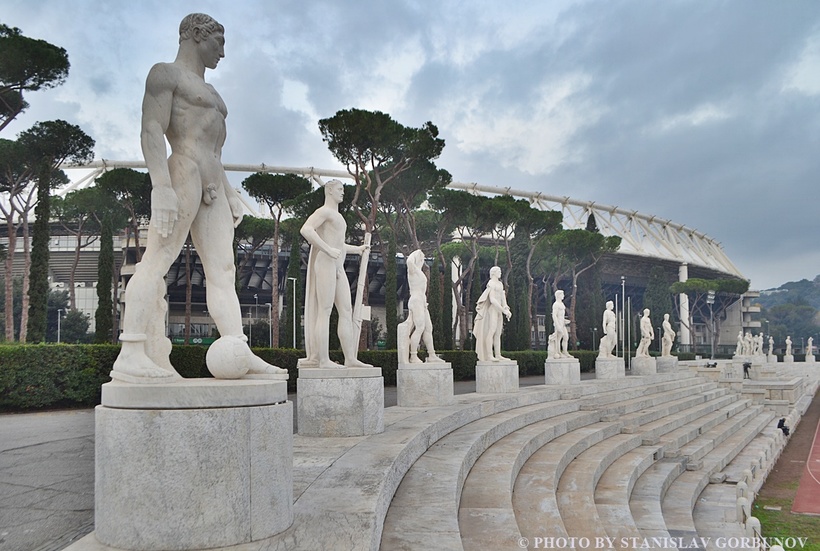 Форум Муссоліні — сама незвичайна пам'ятка Риму
