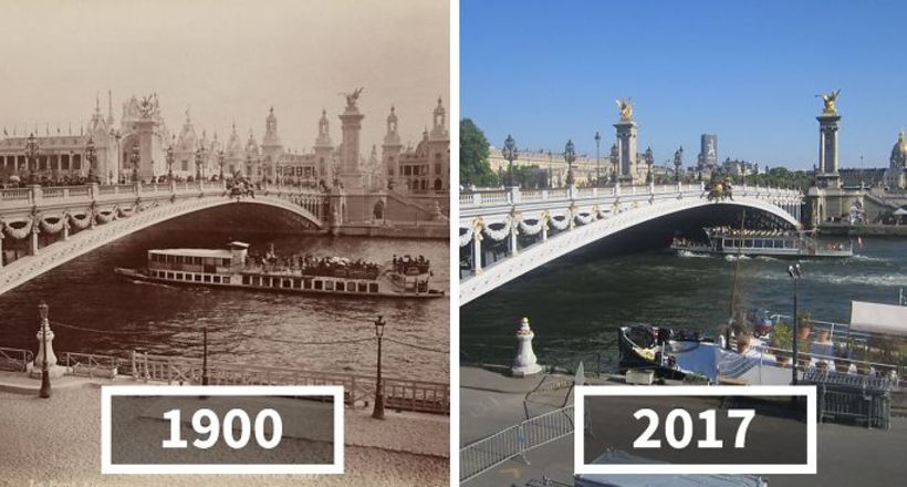 Фотографії «до і після», що демонструють, як змінився Париж за останні 100 років