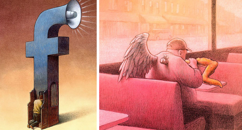25 відвертих і жорстких ілюстрацій Павла Кучинського про проблеми нашого суспільства