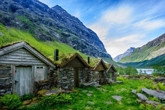 Казкові скандинавські будиночки: чому на їхніх дахах росте трава
