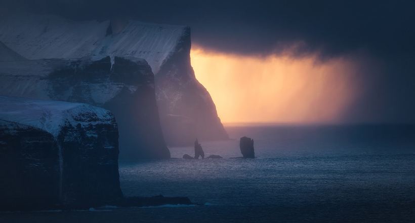 Фотограф відобразив рідкісне видовище — Фарерські острови, вкриті снігом 