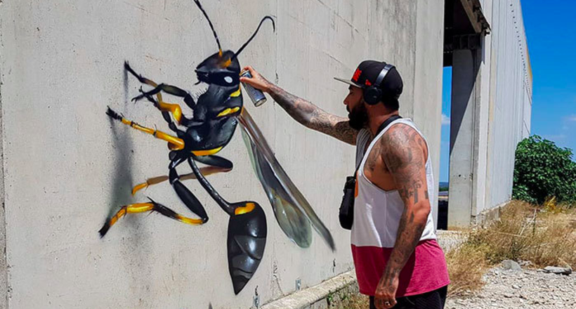 Португальський художник створює неймовірні 3D-малюнки на стінах міста