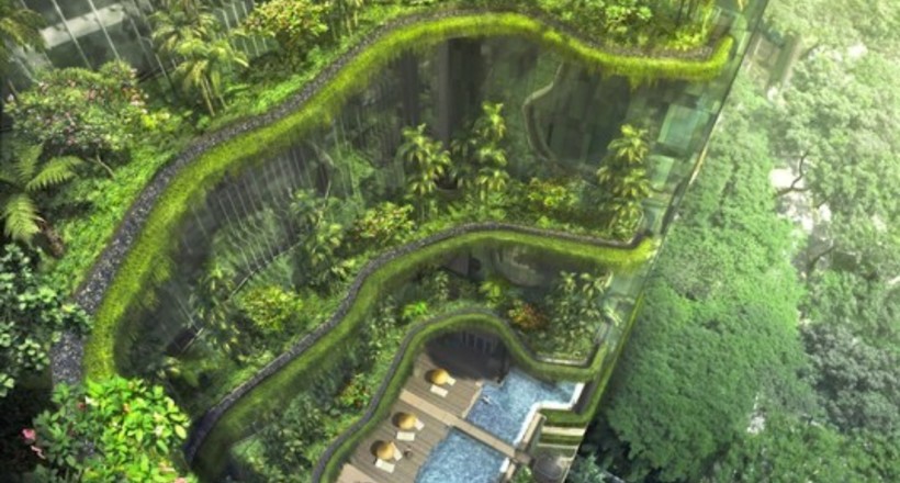 Готель-сад в Сінгапурі, вигляд якого здається чимось фантастичним