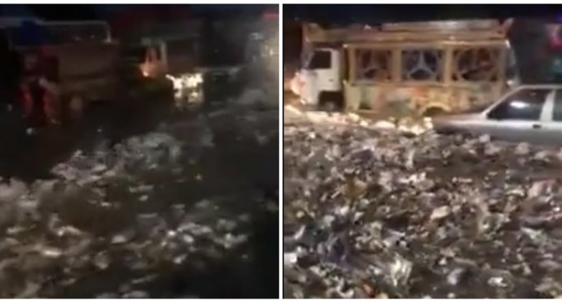 Відео: Повінь перетворила вулиці міст Гаїті в річки сміття 