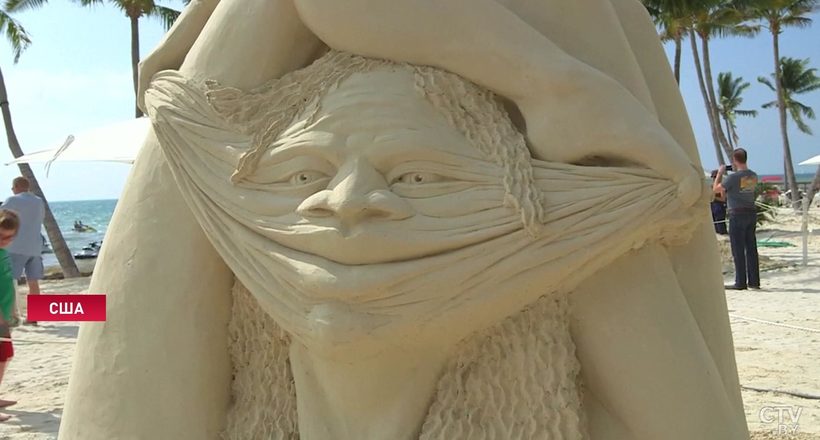 Відео: У Флориді відбувся приголомшливий конкурс піщаних скульптур