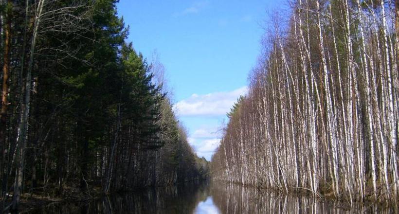 Досі видно на космознімці: покинутий канал між Єнісеєм і Обью