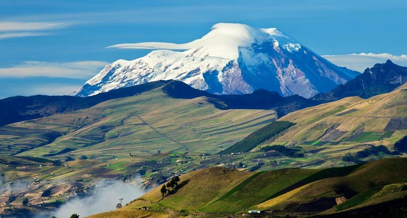 Вулкан Чімборасо — найвища точка Землі, якщо рахувати від центру планети