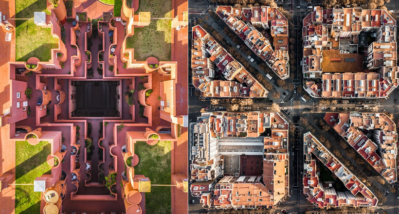Дрон-знімки Барселони, демонструють неймовірну гармонію міської архітектури