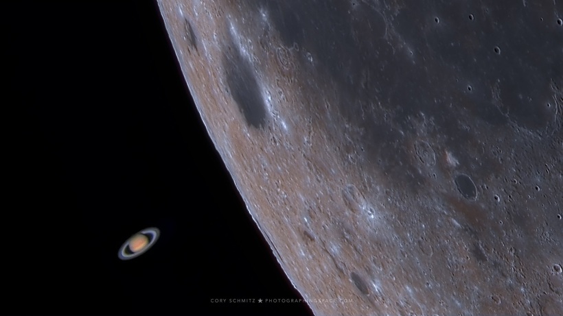 Астроном зафіксував на відео, як Місяць «проковтує» Сатурн