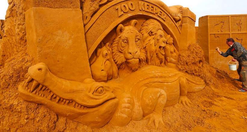 Неймовірні скульптури з бельгійського фестивалю піску