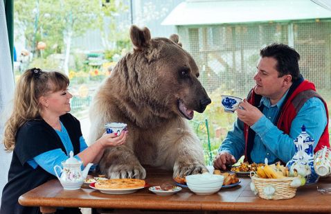 Ця російська пара вже 23 роки живе з ведмедем під одним дахом!