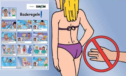 У Німеччині створили комікси для мігрантів, що чіплялися до жінок в басейнах