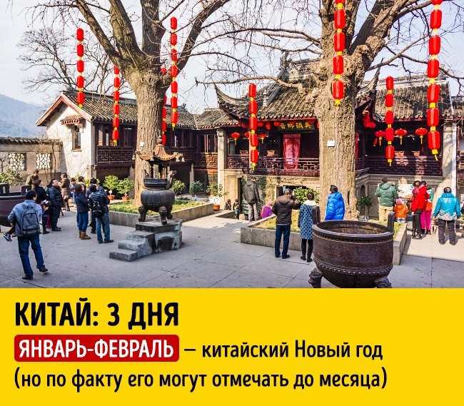 Блог - Ми тут дізналися, скільки тривають новорічні свята в різних країнах світу Ми тут дізналися, скільки тривають новорічні свята в різних країнах світу