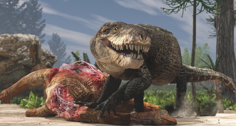 Вчені описали гігантського динозавра, схожого на крокодила