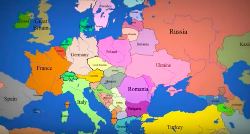 За 3 хвилини ви побачите, як змінювалися кордони країн протягом останньої 1000 років