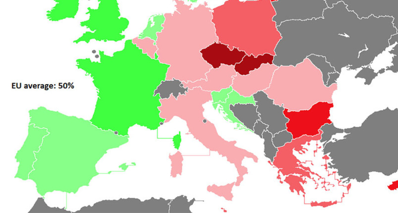 Карти, що демонструють, в яких країнах Європи найвищий рівень расизму