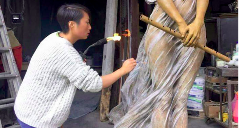 Китайська художниця створила скульптури жінок, натхненні епохою Ренесансу 