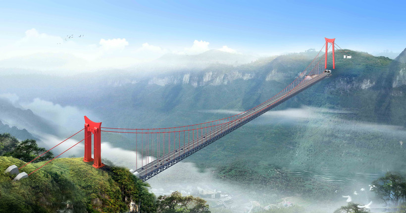 Як виглядає поїздка по самому високому підвісному мосту в світі