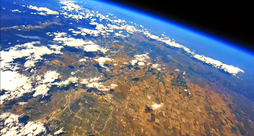 Жителі Денвера зняли на відео Землю, запустивши метеозонд