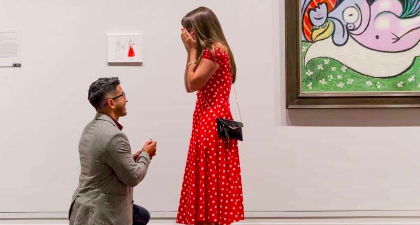 Хлопець зробив найкрасивіше пропозицію дівчині в нью-йоркському музеї Метрополітен