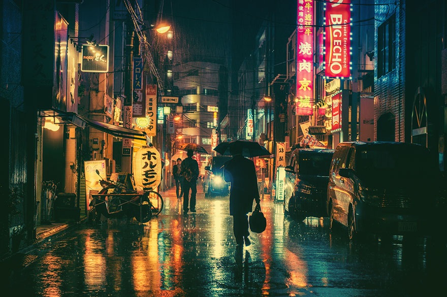 15 чарівних нічних знімків Токіо від Масаші Вакуй