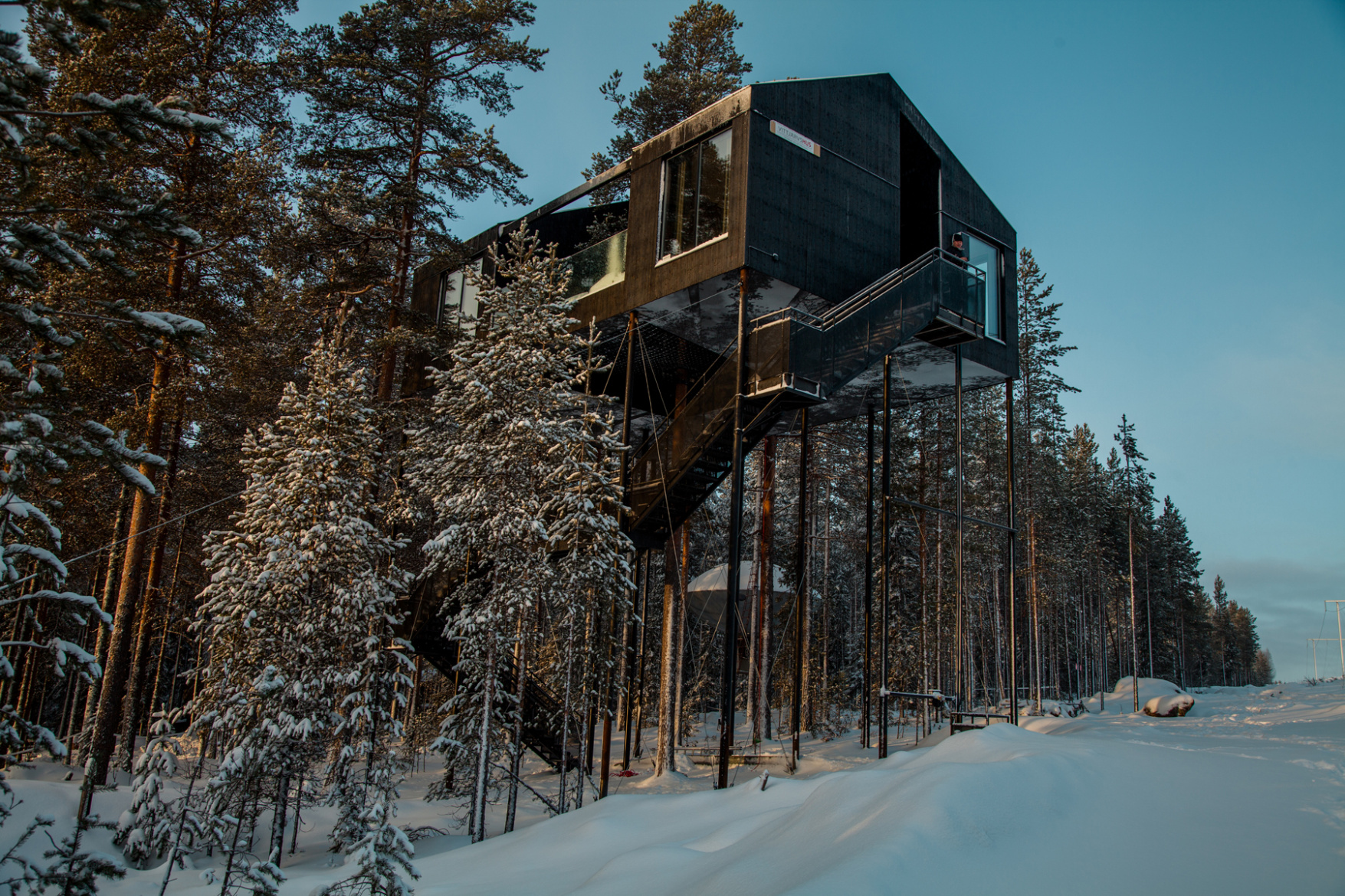 Найкраще місце для спостереження північного сяйва: в Лапландії відкрили готель на «деревах»