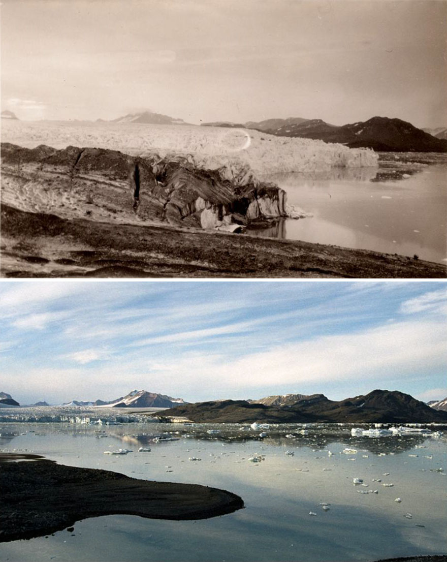 7 страшних фото про те, що зробили з льодовиками кліматичні зміни за 100 років