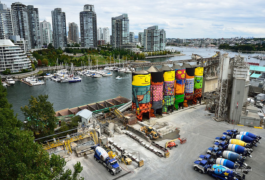 Як близнюки Os Gemeos розфарбували індустріальний бункер Ванкувера